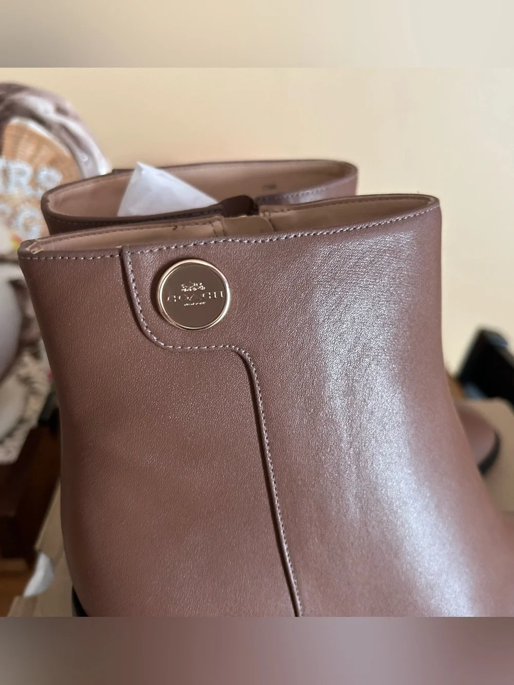 Coach smooth leather